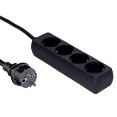 Steckdosenleiste PVC 4-fach